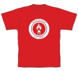 The 25th Anniversary White Logo T-shirt (Red)